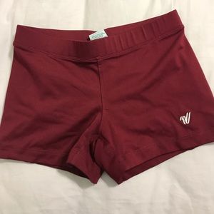Varsity spandex shorts